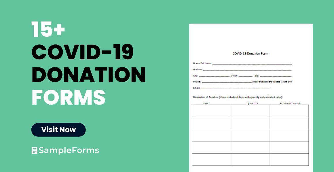 covid donation form