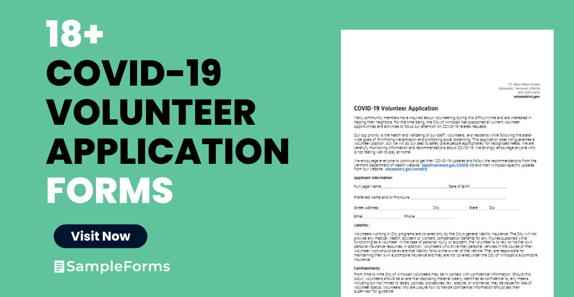 covid  volunteer application form
