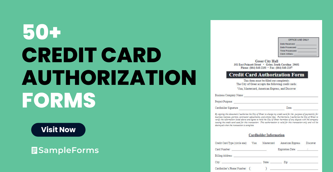 credit card authorization form