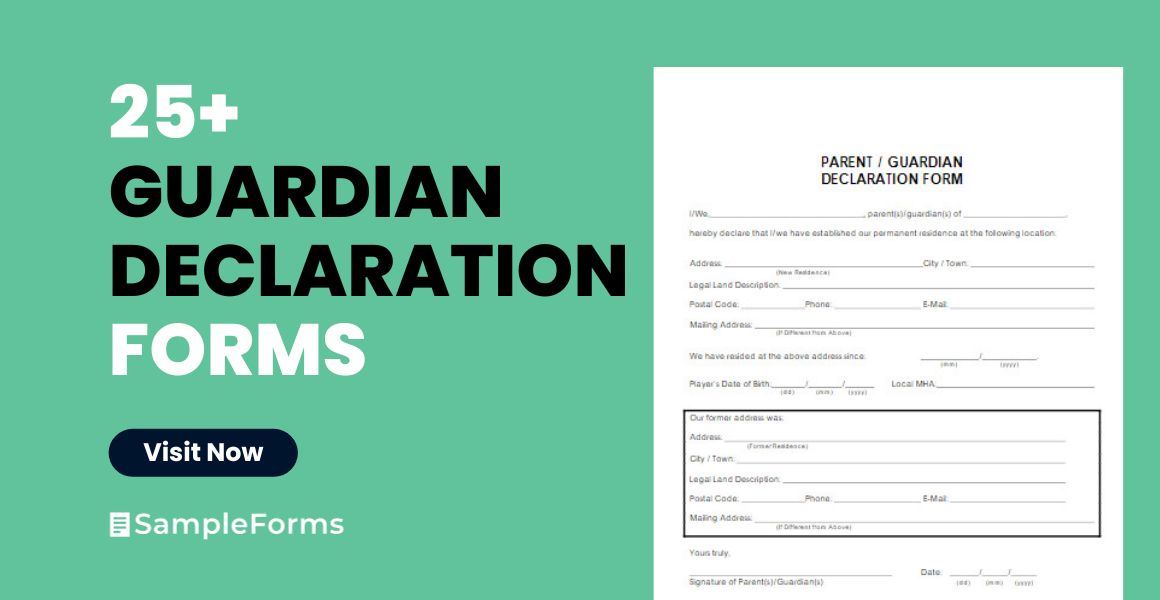 guardian declaration form