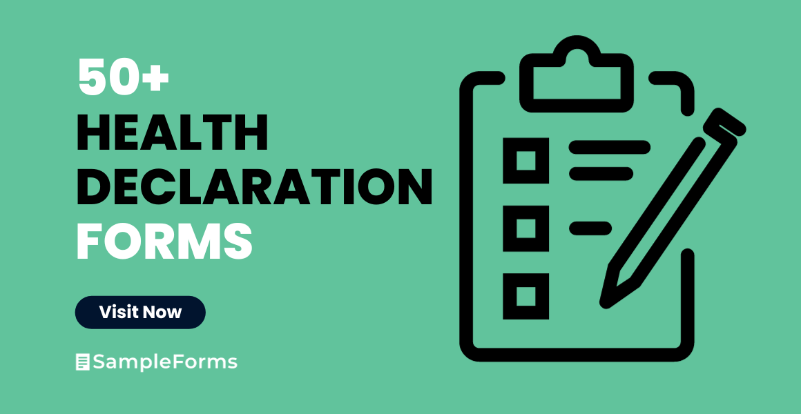 health declaration form