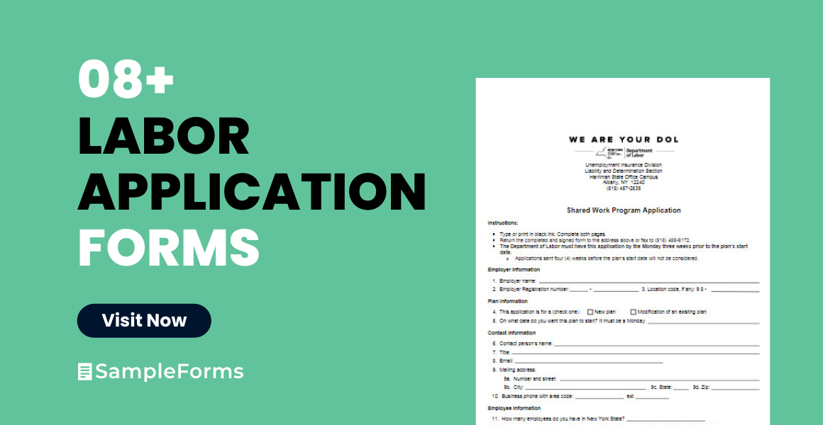 labor application form