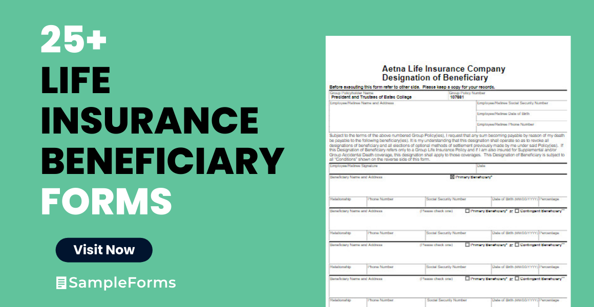 life insurance beneficiary form