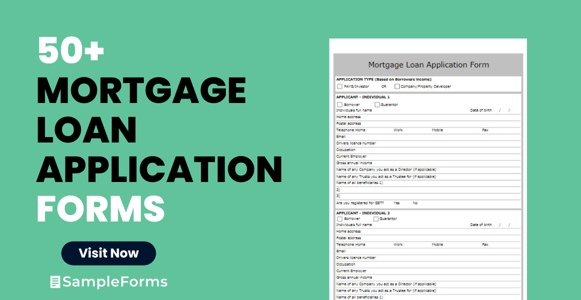 mortgage loan application form