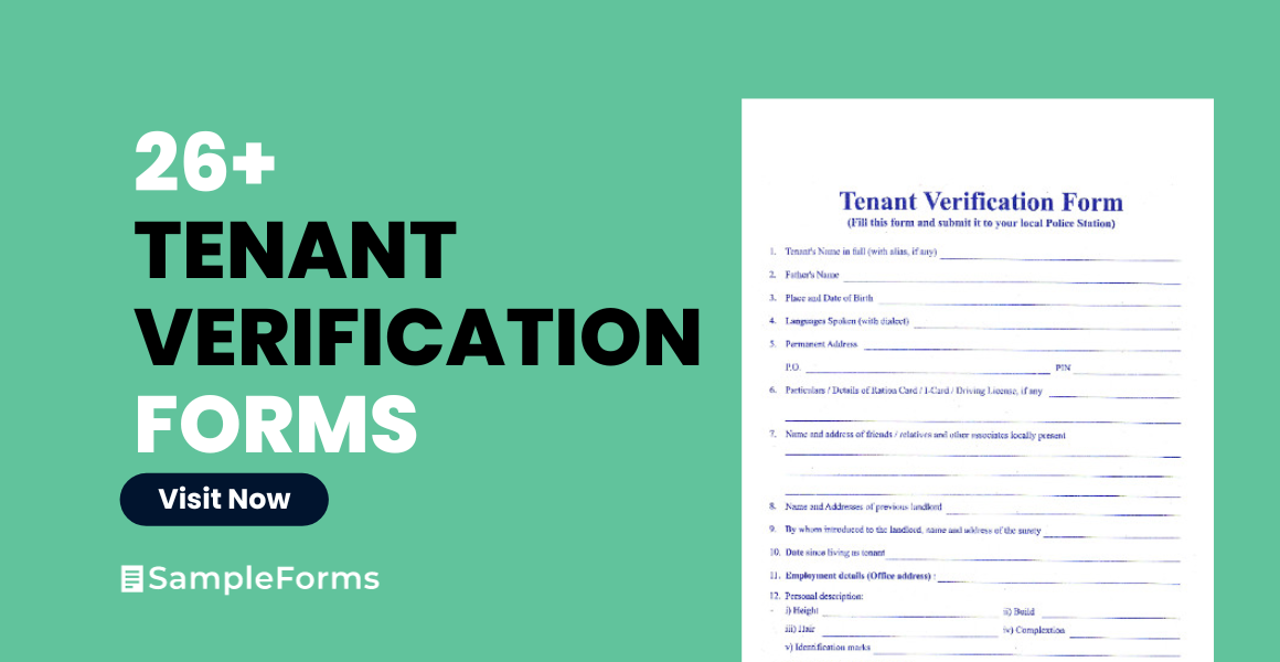 tenant verification forms