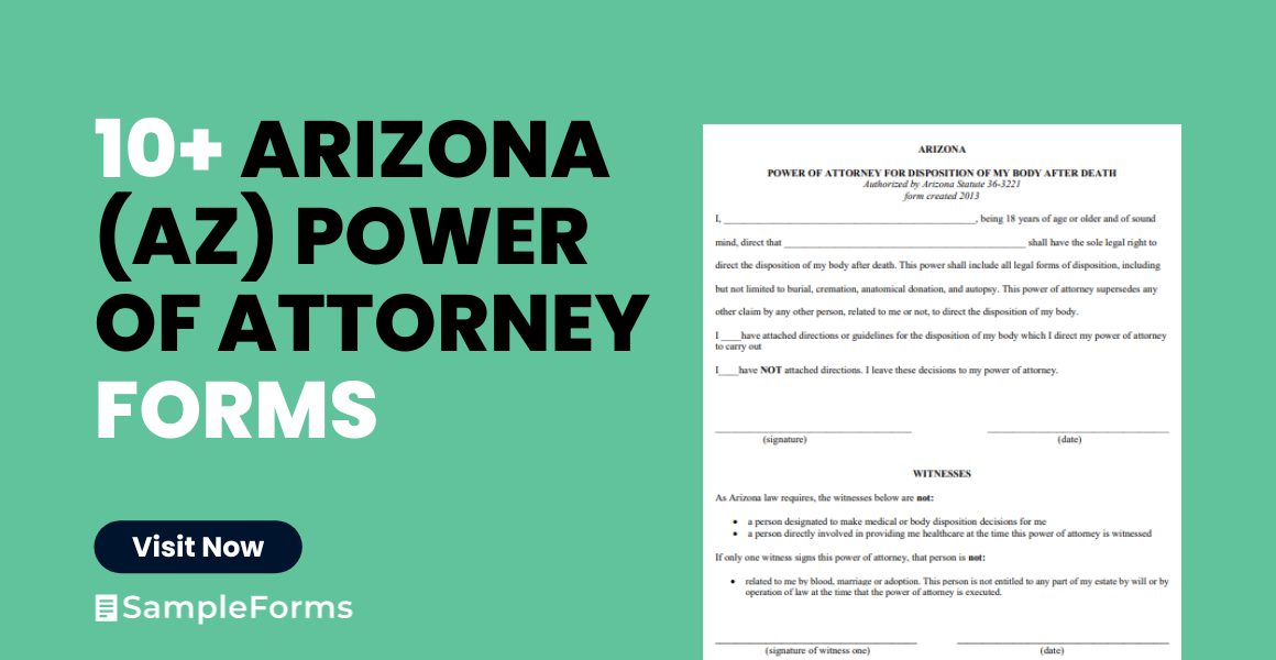 arizona az power of attorney forms