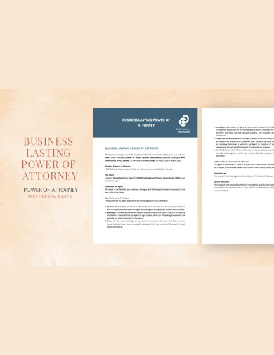 business lasting power of attorney template