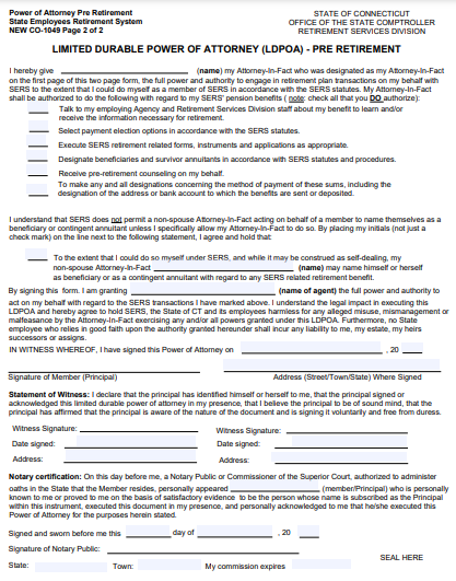 10+ Free Connecticut (CT) Power of Attorney Form Download – How to ...