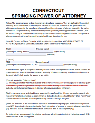 10+ Free Connecticut (CT) Power of Attorney Form Download – How to ...