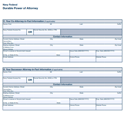 delaware durable power of attorney form