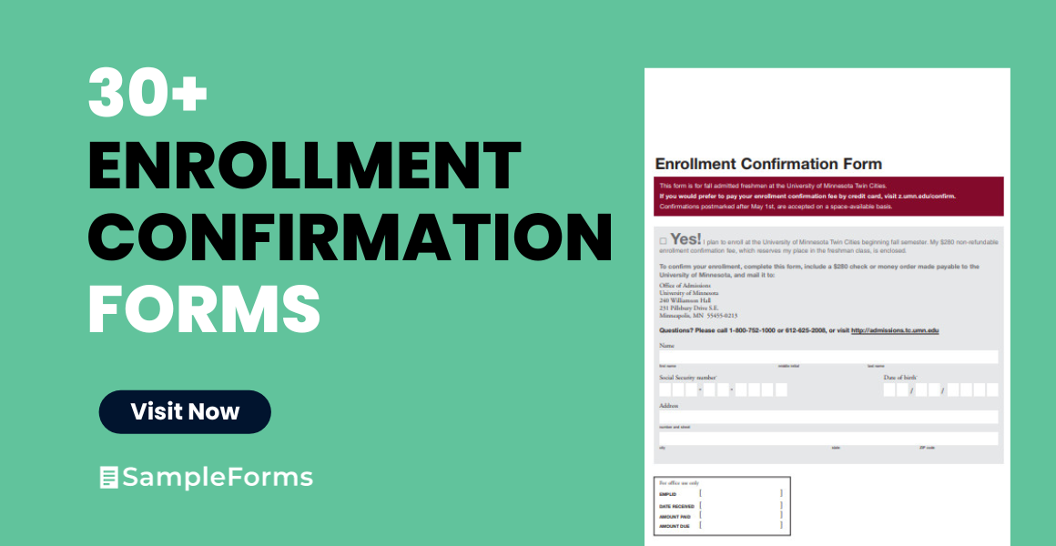 enrollment confirmation form