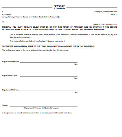 financial illinois power of attorney form 