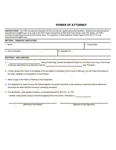 florida insurance power of attorney form