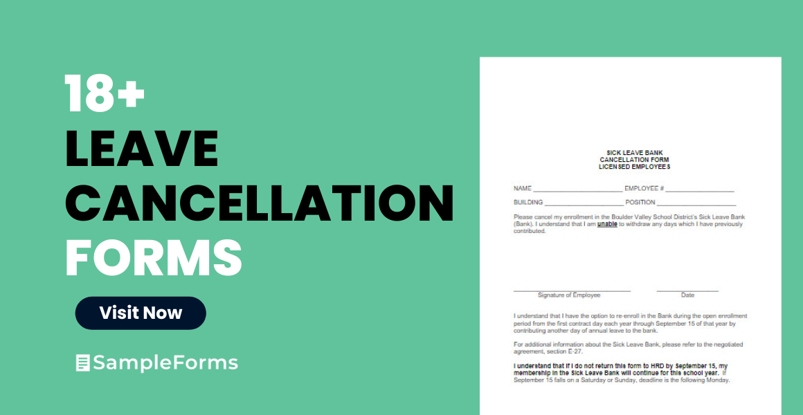 leave cancellation forms