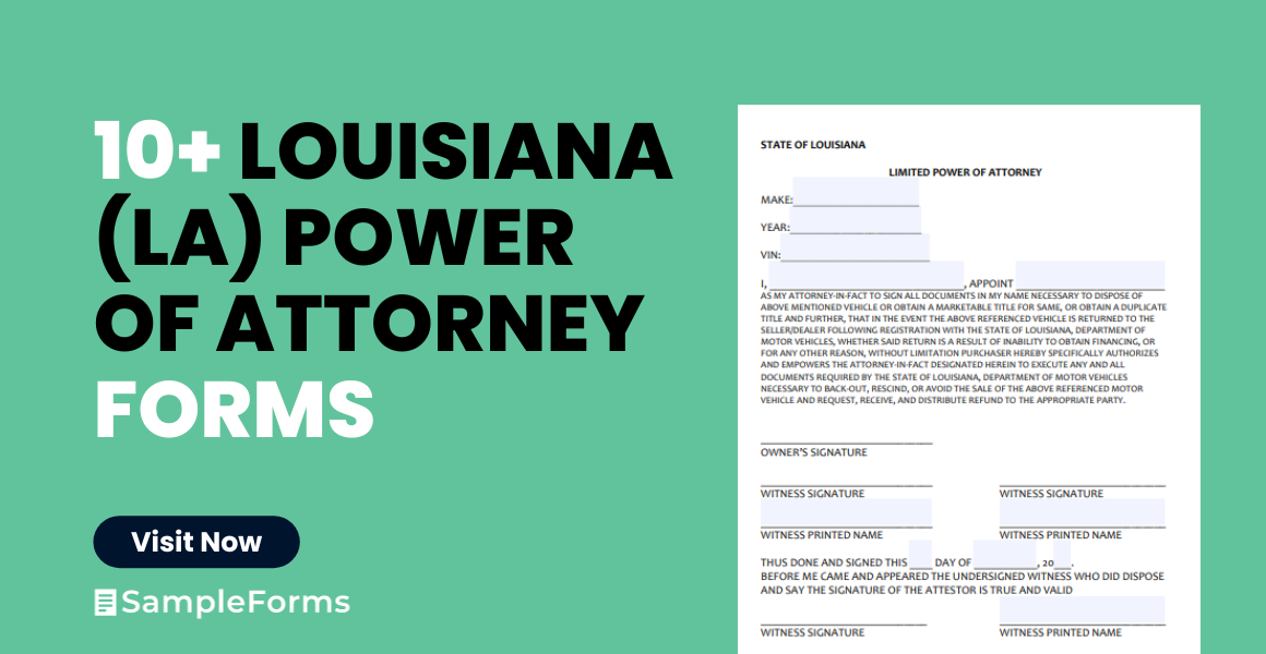 louisiana la power of attorney forms