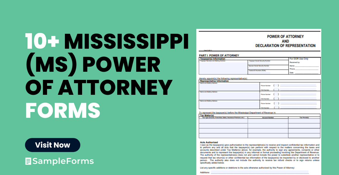 mississippi ms power of attorney forms