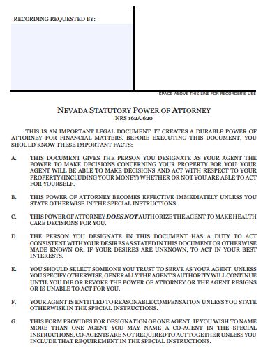 10 Free Nevada Nv Power Of Attorney Form Download How To Create Guide Tips 7701