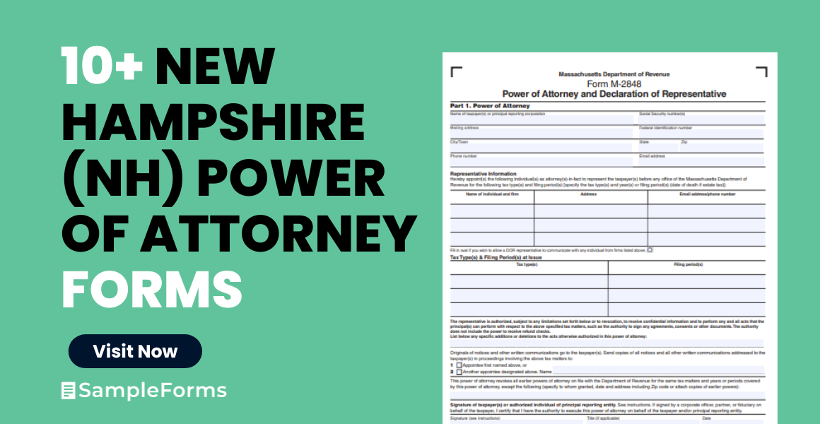 new hampshire nh power of attorney forms