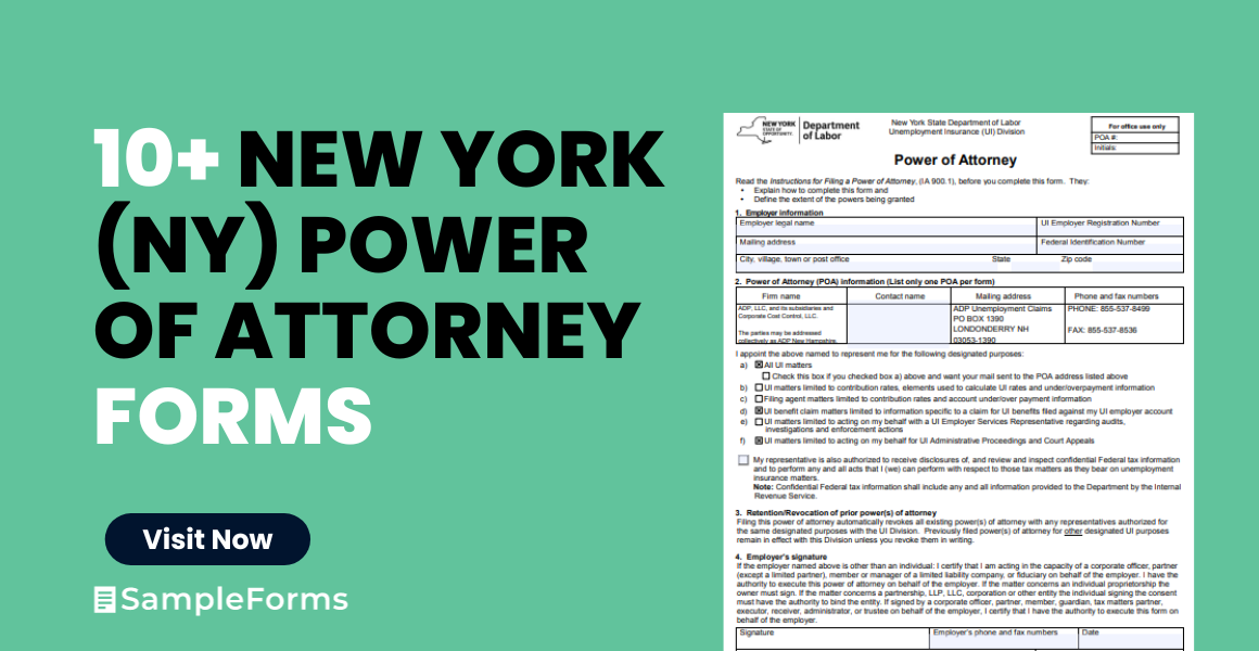new york ny power of attorney forms