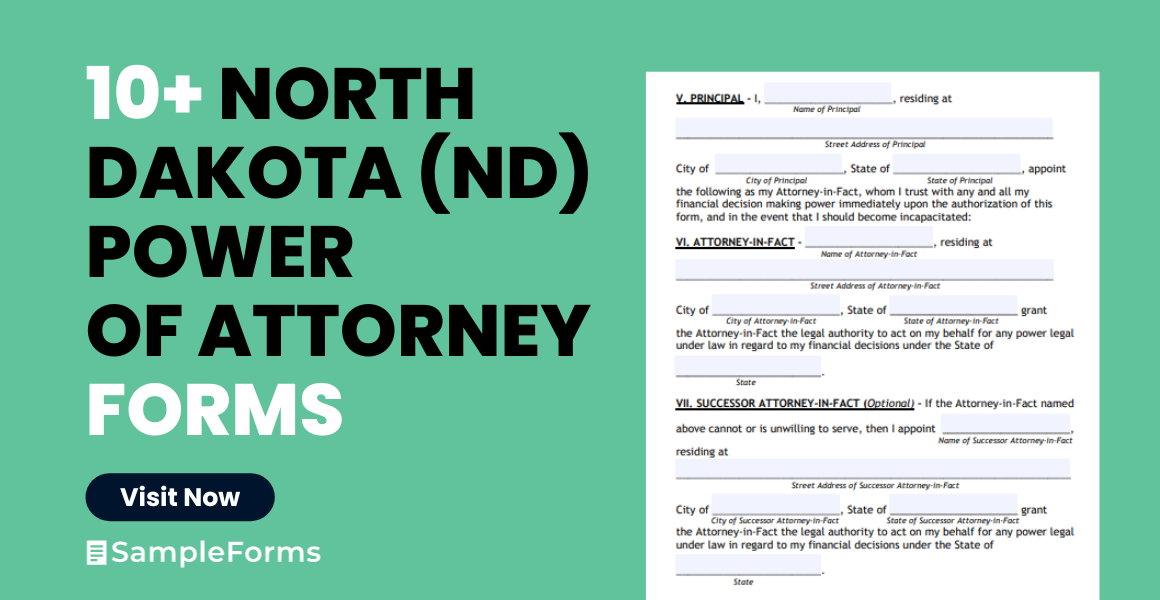 north dakota nd power of attorney forms