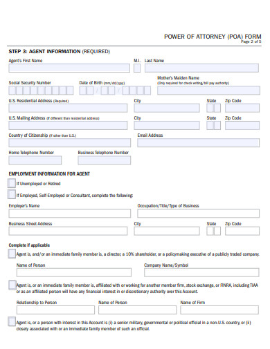 notary public power of attorney form