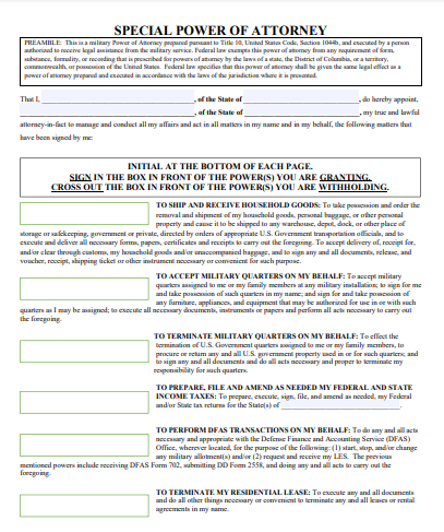 philippine special power of attorney forms