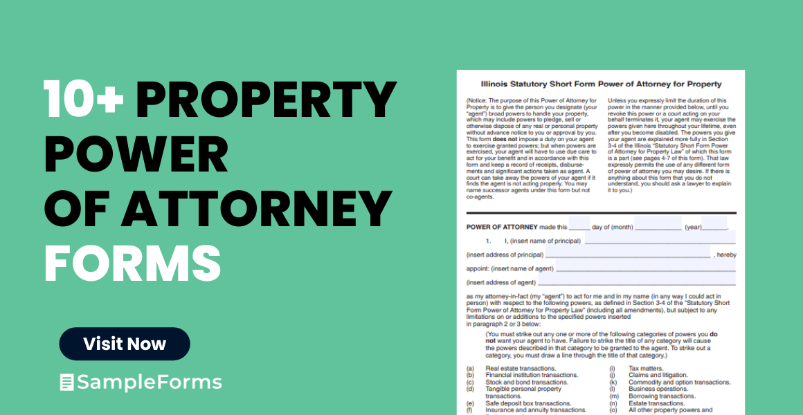 property power of attorney forms