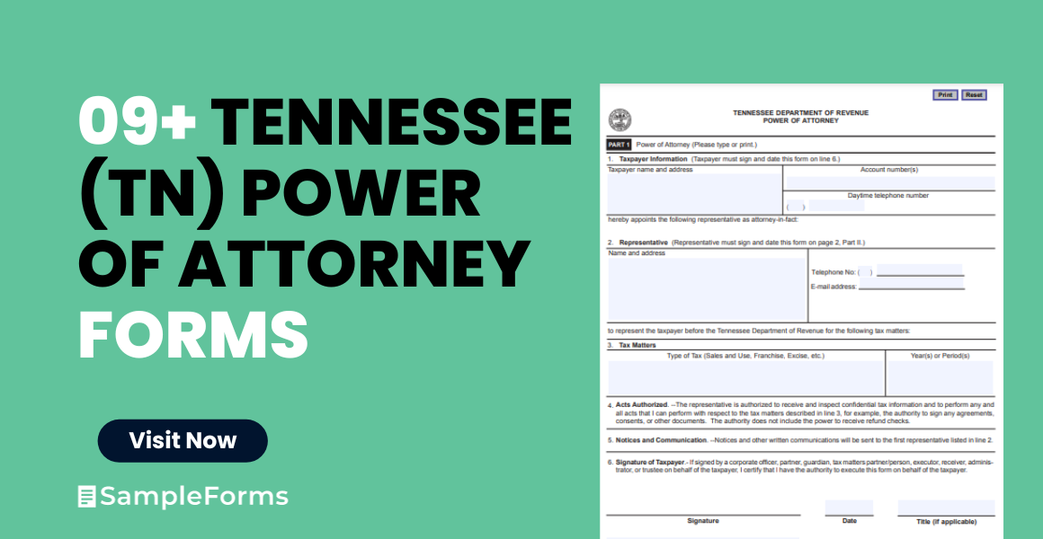 tennessee tn power of attorney forms