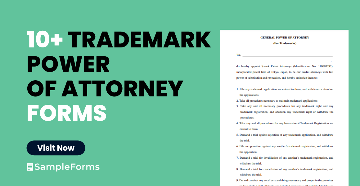 trademark power of attorney forms