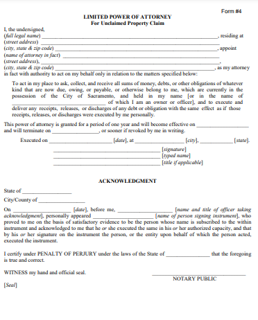 Free 10+ Property Power of Attorney Forms Download – How to Create ...