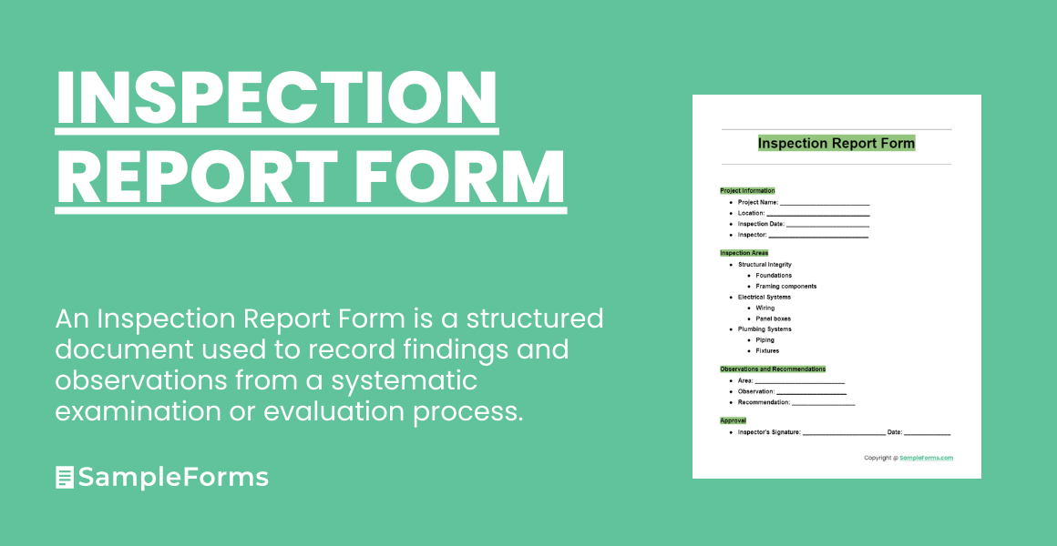 inspection report form