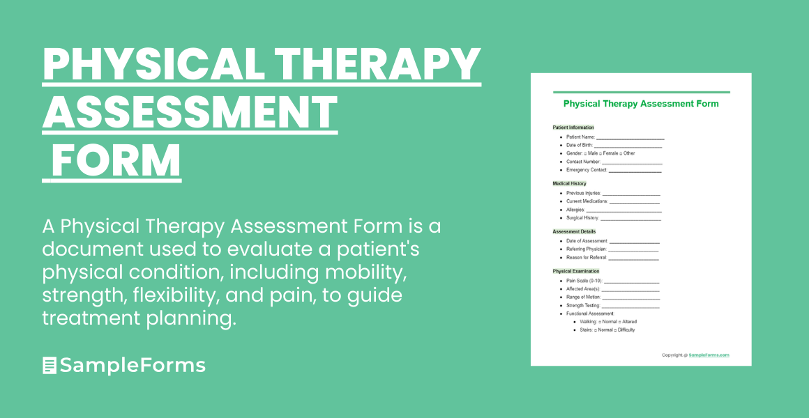 physicaltherapy assessment form