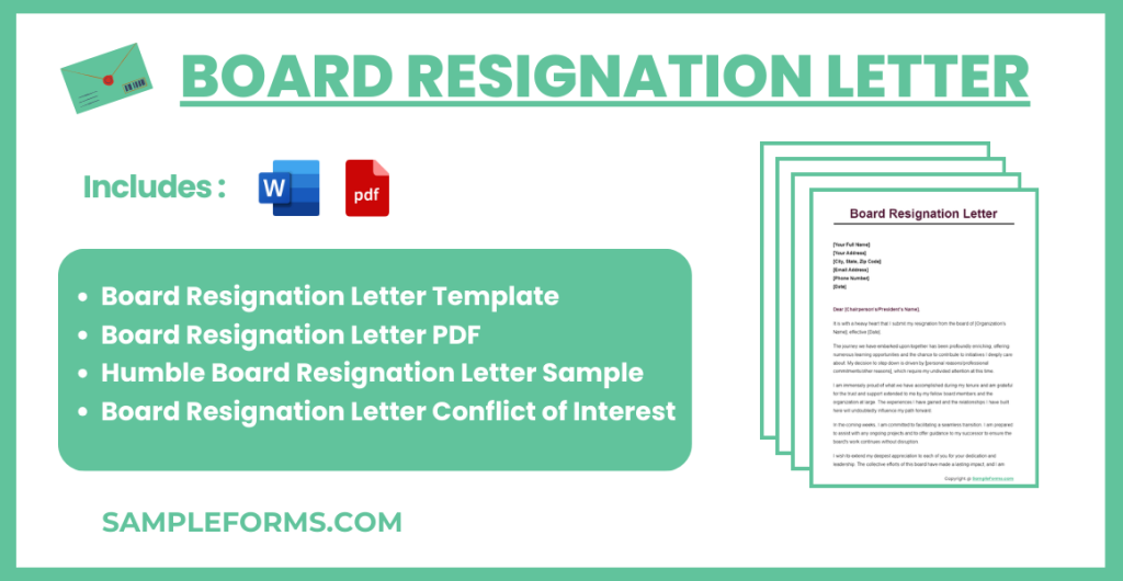 board resignation letter bundle 1024x530