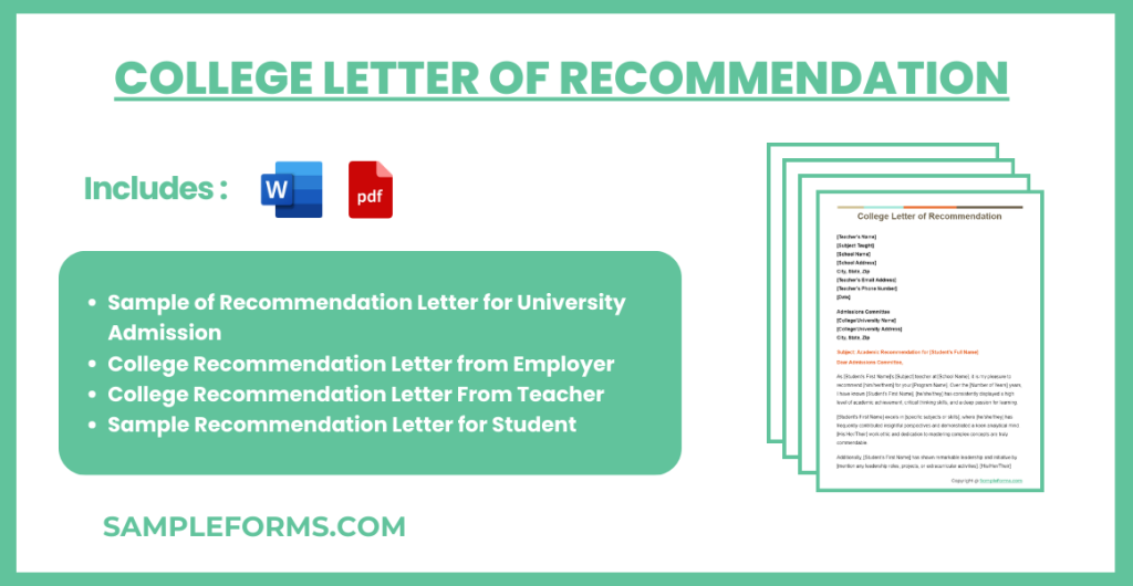 college letter of recommendation bundle 1024x530