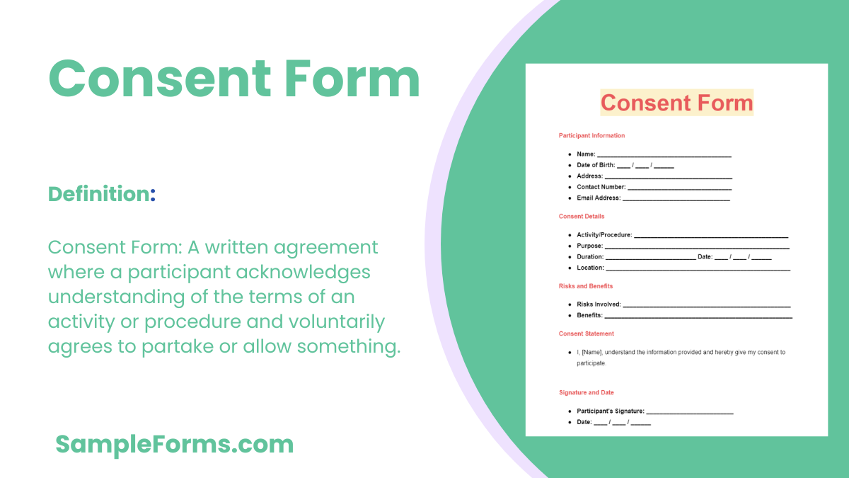 consent form