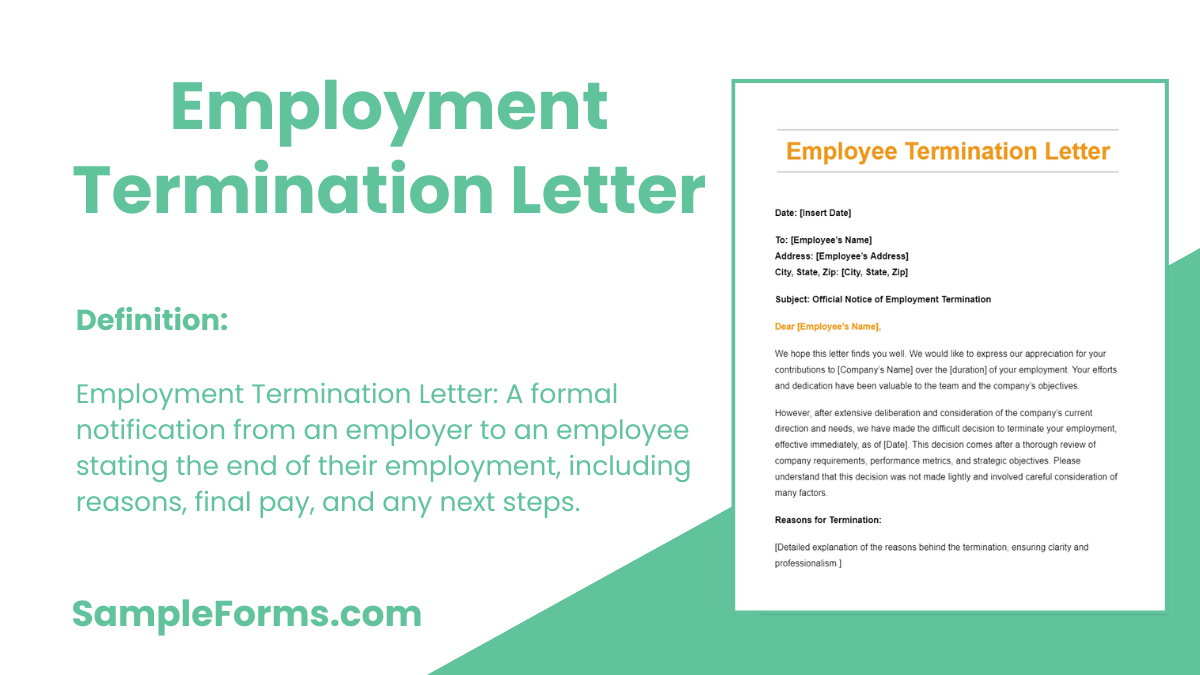 employment termination letter