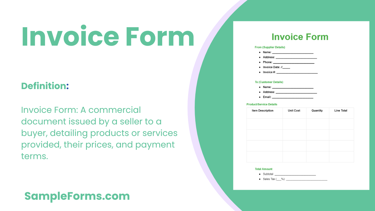 invoice form