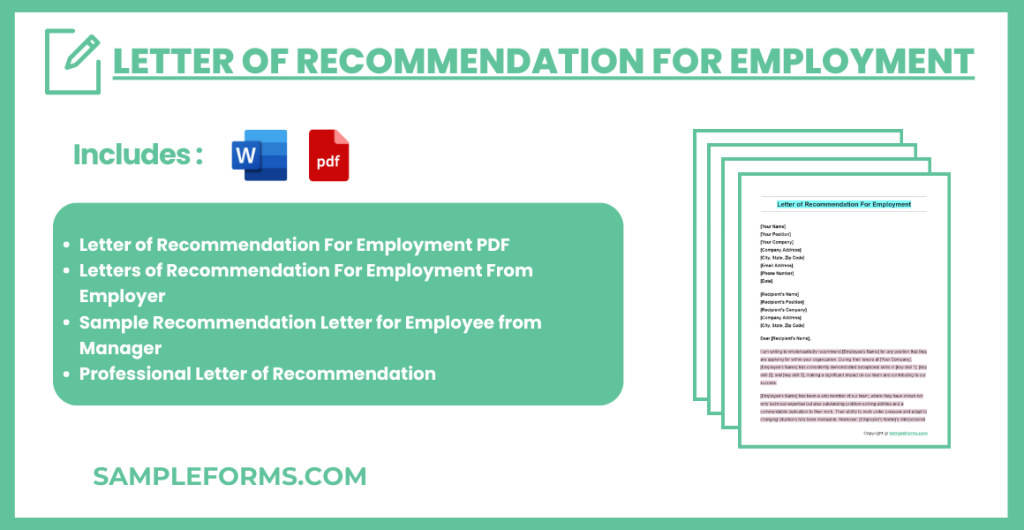 letter of recommendation for employment bundle 1024x530