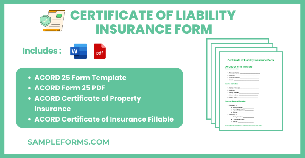 certificate of liability insurance form bundle 1024x530