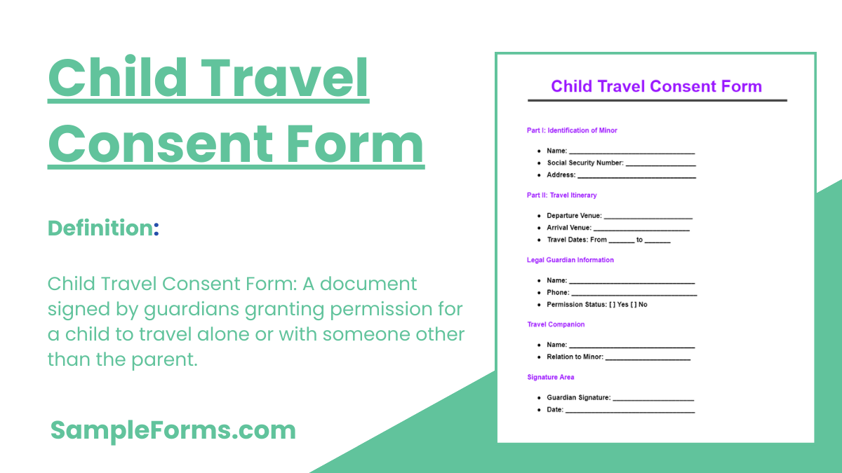 child travel consent form