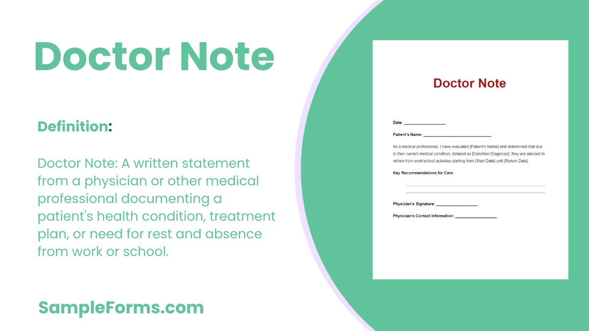 doctor note