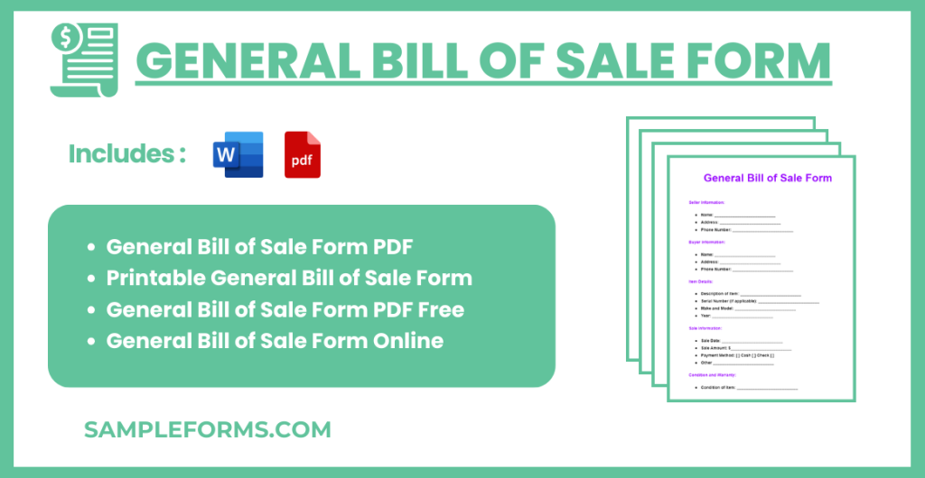general bill of sale form bundle 1024x530
