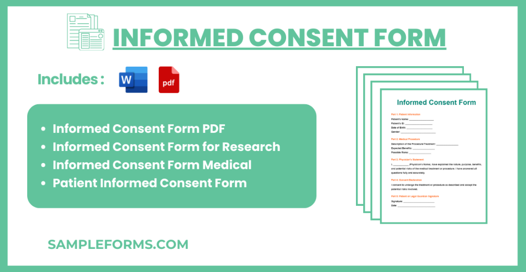 FREE 15+ Informed Consent Form Samples, PDF, MS Word, Google Docs, Excel