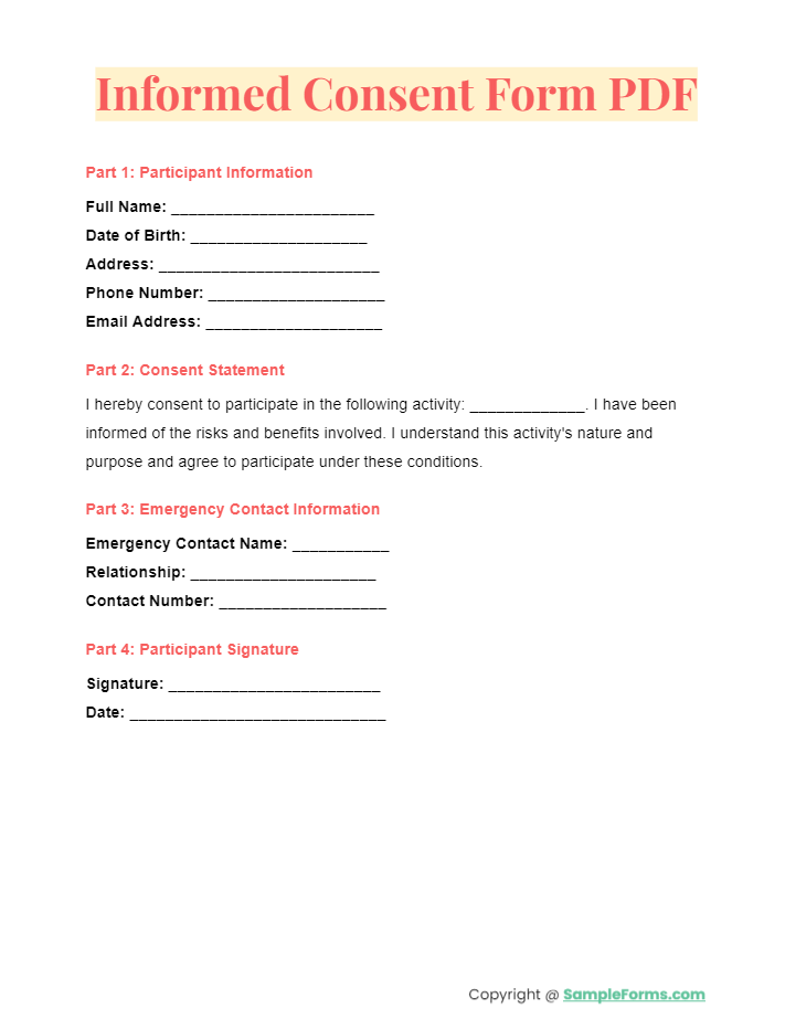 informed consent form pdf
