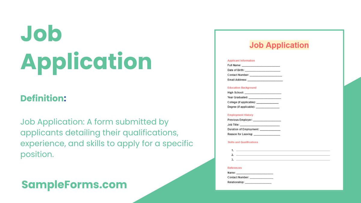 job application