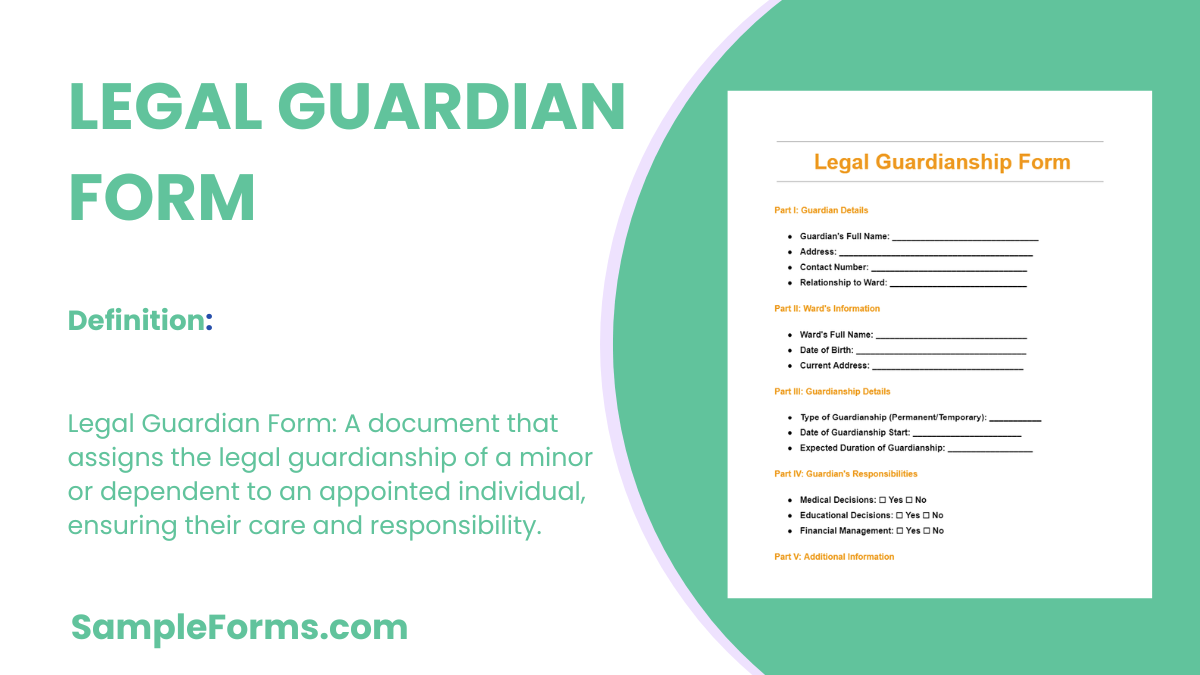 legal guardian form