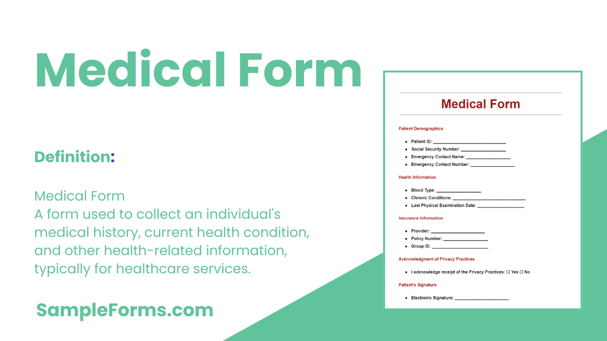 medical form