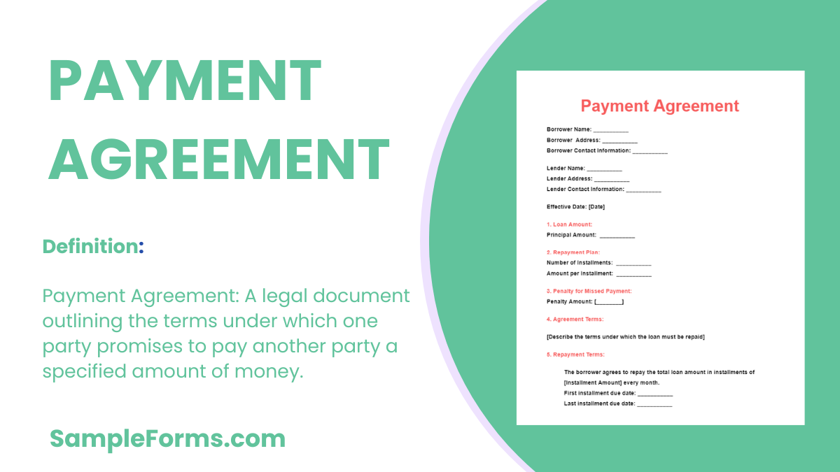 payment agreement 
