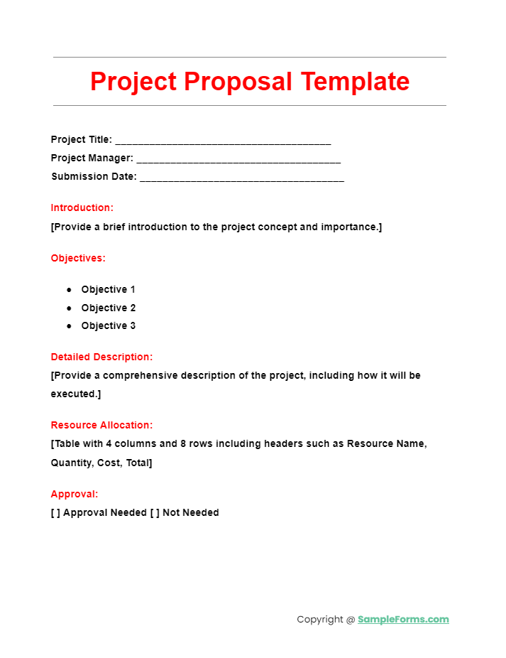 project proposal template