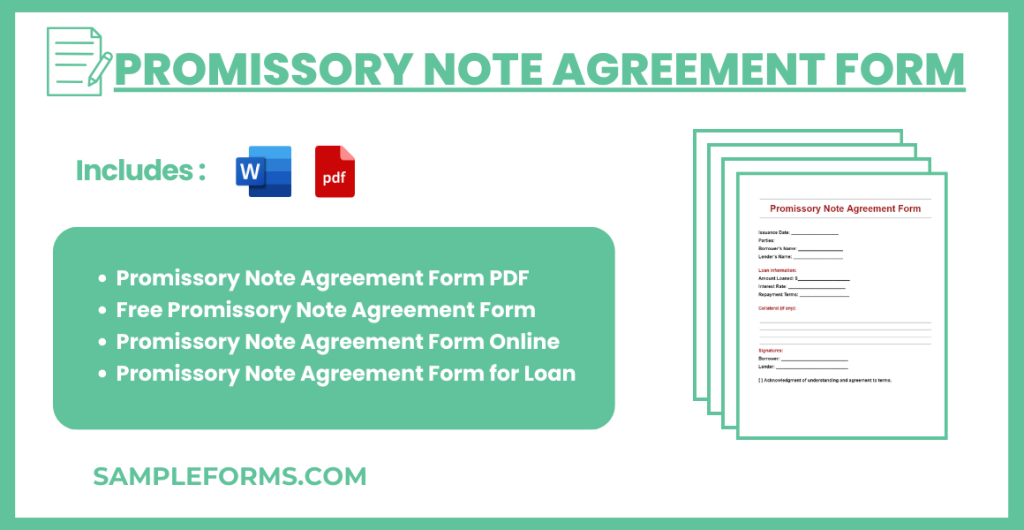 promissory note agreement form bundle 1024x530